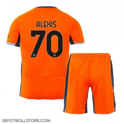 Inter Milan Alexis Sanchez #70 Replika babykläder Tredjeställ Barn 2023-24 Kortärmad (+ korta byxor)